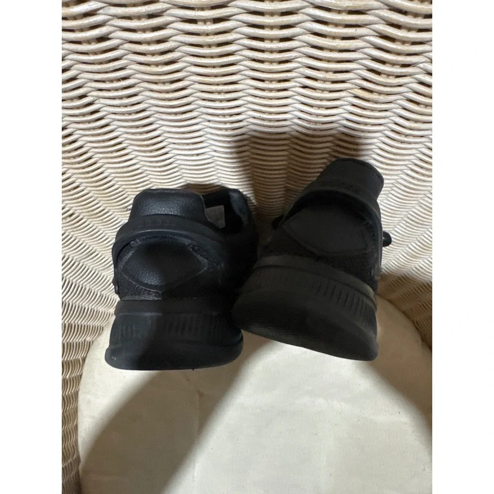 Adidas Cloudfoam Men's 6.5 Running Shoes Triple Black Mesh Sneakers FY8132